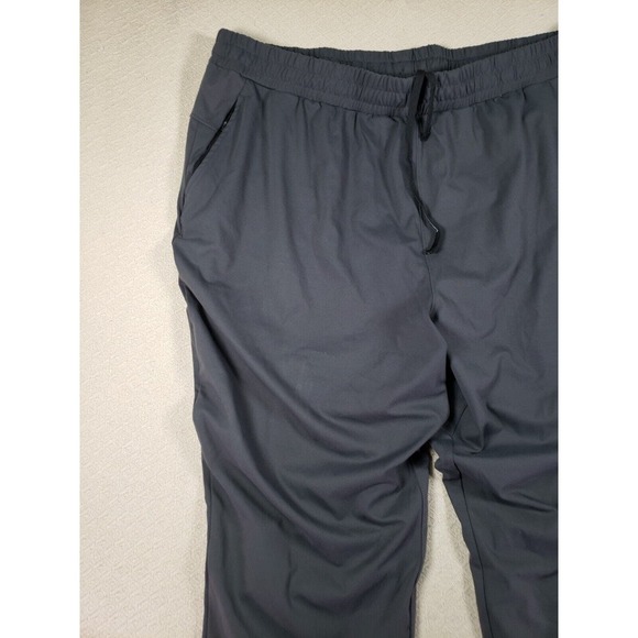 Hodo Sports Pants Mens 3XL Gray Drawstring High Rise Elastic Hem Polyester - Picture 2 of 8